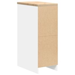 Berkfield Home Garage Storage Cabinet White 30x51x85 cm Solid Wood Pine - Size: 30 x 51 x 85 cm - thumbnail 8