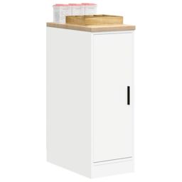 Berkfield Home Garage Storage Cabinet White 30x51x85 cm Solid Wood Pine - Size: 30 x 51 x 85 cm - thumbnail 1