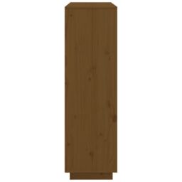 Berkfield Home Highboard Honey Brown 110.5x35x117 cm Solid Wood Pine - thumbnail 4