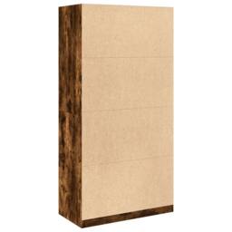 Berkfield Home Wardrobe Smoked Oak 100x50x200 cm Engineered Wood in Brown - Size: 100 x 50 x 200 cm - thumbnail 6