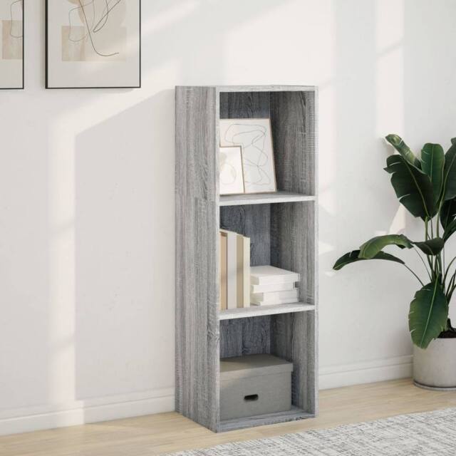 Berkfield Home Decorative Bookcase Grey Sonoma 40x30x114 cm Engineered Wood - Size: 40 x 30 x 114 cm - image 1