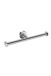 Cosmic Double Toilet Roll Holder, Chrome, Hidden fixings, Start Collection in Grey