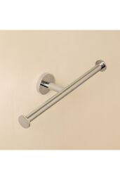 Cosmic Double Toilet Roll Holder, Chrome, Hidden fixings, Start Collection in Grey - thumbnail 2