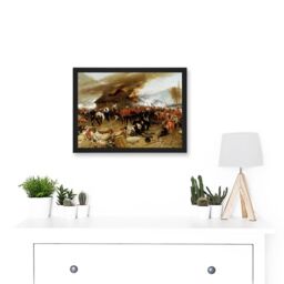Artery8 De Neuville Defence Rorke's Drift Painting Britain Military Artwork Framed Wall Art Print A4 in Black - thumbnail 2