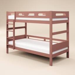 Flair Elijah Detachable Wooden Bunk Bed in Pink - Size: Single - thumbnail 4