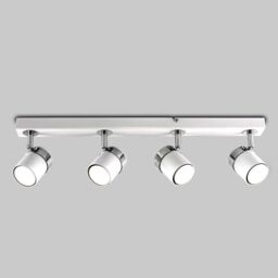 ValueLights Rosie Spotlight 4 Way White Ceiling Bar Spotlight - thumbnail 3