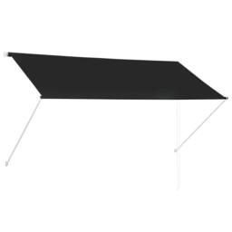 Berkfield Home Retractable Awning 250x150 cm Anthracite in Black - thumbnail 2