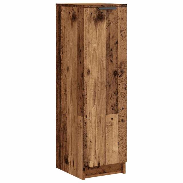 Berkfield Home Shoe Cabinet Old Wood 29.5x35x100.5 cm Engineered Wood in Brown - image 1
