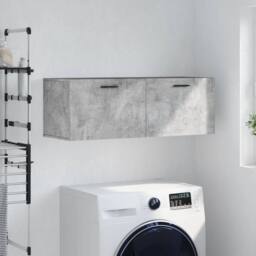 Berkfield Home Wall Cabinet Concrete Grey 100x36.5x35 cm Engineered Wood - thumbnail 2