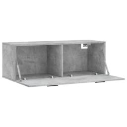 Berkfield Home Wall Cabinet Concrete Grey 100x36.5x35 cm Engineered Wood - thumbnail 6