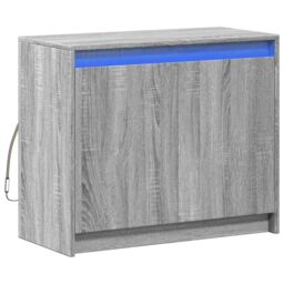 Berkfield Home Sideboard with LED Grey Sonoma 72x34x61 cm Engineered Wood - Size: 72 x 34 x 61 cm - thumbnail 3