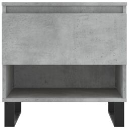 Berkfield Home Coffee Tables 2 pcs Concrete Grey 50x46x50 cm Engineered Wood - Size: 50 x 46 x 50 cm - thumbnail 6