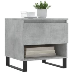 Berkfield Home Coffee Tables 2 pcs Concrete Grey 50x46x50 cm Engineered Wood - Size: 50 x 46 x 50 cm - thumbnail 3