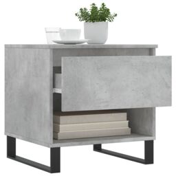 Berkfield Home Coffee Tables 2 pcs Concrete Grey 50x46x50 cm Engineered Wood - Size: 50 x 46 x 50 cm - thumbnail 4