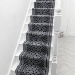 runrug Stair Runner Carpet - Durable Tuft, Non-Slip, 7.2mm - 'Cork' in Grey - Size: 66 cm x 480 cm - thumbnail 7