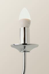 ValueLights Gothica 8 Way Silver Ceiling Light Chandelier - thumbnail 4