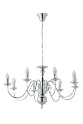 ValueLights Gothica 8 Way Silver Ceiling Light Chandelier - thumbnail 6