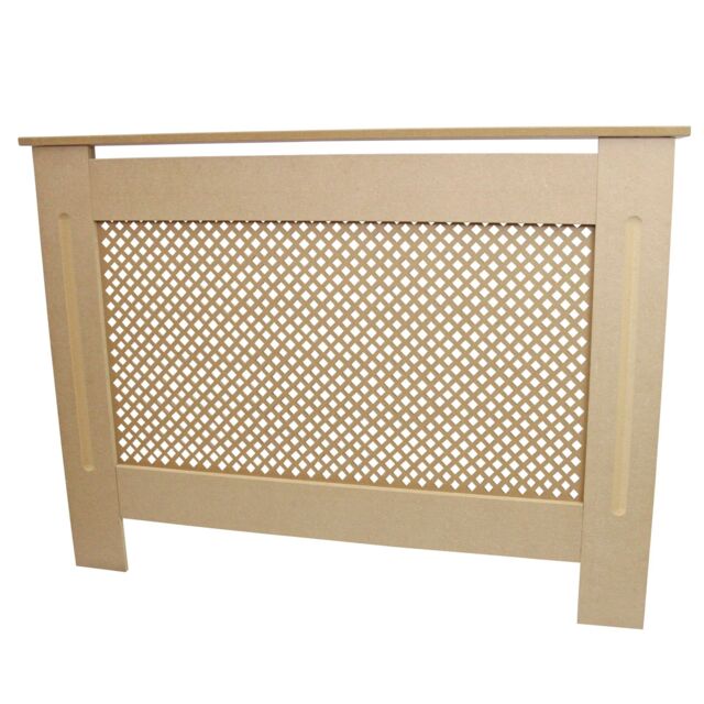 Monstershop Radiator Cover MDF Unfinished 1115mm in Light Brown - image 1