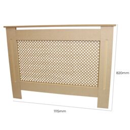 Monstershop Radiator Cover MDF Unfinished 1115mm in Light Brown - thumbnail 4