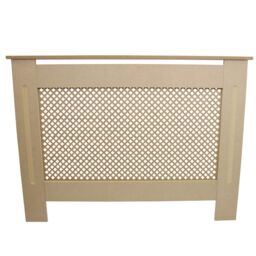 Monstershop Radiator Cover MDF Unfinished 1115mm in Light Brown - thumbnail 2