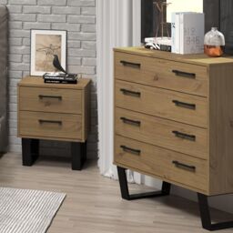 Core Products Texas 4 Drawer Chest in Light Brown - thumbnail 1