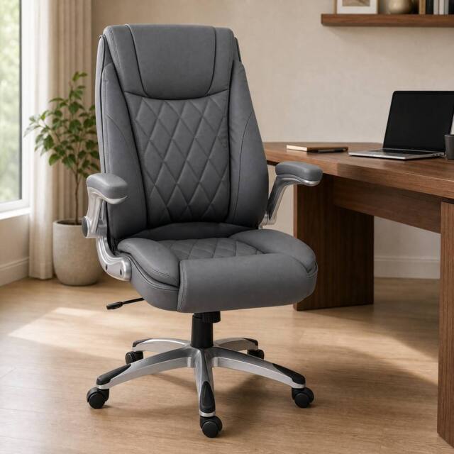 STILVORA Executive Office Chair with Adjustable Height in Grey - image 1