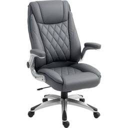 STILVORA Executive Office Chair with Adjustable Height in Grey - thumbnail 5