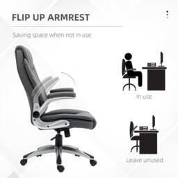 STILVORA Executive Office Chair with Adjustable Height in Grey - thumbnail 8