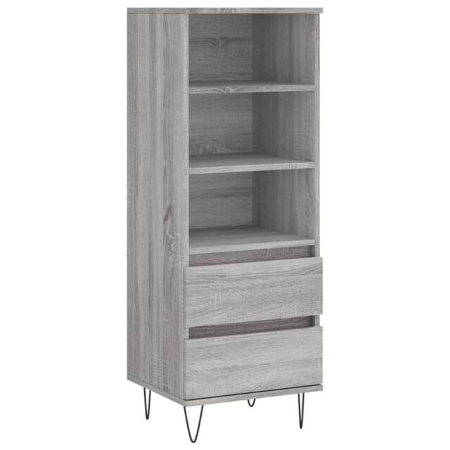Berkfield Home Highboard Grey Sonoma 40x36x110 cm Engineered Wood - Size: 40 x 36 x 110 cm - image 1