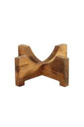 KDMD Wooden Stand for Gold Pot 7cm 3 Pack in Brown