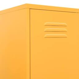 Berkfield Home Locker Cabinet Mustard Yellow 35x46x180 cm Steel - Size: 35 x 46 x 180 cm - thumbnail 7