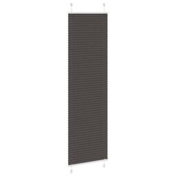 Berkfield Home Pleated Blind Black 65x200 cm Fabric Width 64.4 cm Polyester - thumbnail 1