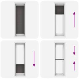 Berkfield Home Pleated Blind Black 65x200 cm Fabric Width 64.4 cm Polyester - thumbnail 7