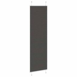 Berkfield Home Pleated Blind Black 65x200 cm Fabric Width 64.4 cm Polyester - thumbnail 4
