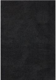 THE RUGS Black Plain Soft High Pile Shaggy Rugs & Runners Living Room Bedroom - Size: 120 cm x 120 cm - thumbnail 2