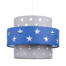 Kelvenix Easy Fit Light Shade Star Design 2 Tier Ceiling Lighting Bedroom in Blue - thumbnail 2