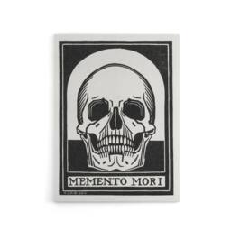 "Artery8 Memento Mori Skull Black & White Canvas Wall Art Print de Graag - Size: W18"" x H24""" - thumbnail 1