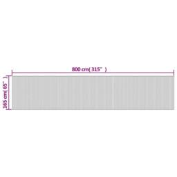Berkfield Home Room Divider Brown 165x800 cm Bamboo - thumbnail 9