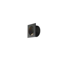 Netlighting ONYX Outdoor LED Recessed Wall Light Black IP54 144lm 4000K 9x9x4cm - Size: 9 x 9 x 4 cm - thumbnail 1