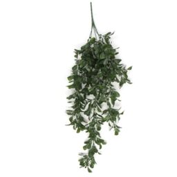 Leaf Artificial Hanging Trailing Plant UV Fire Resistant Peperomia 68cm Pack of 6 in Green - thumbnail 3