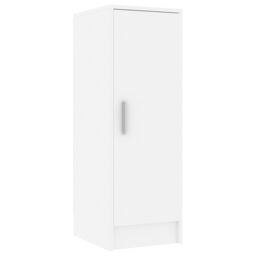 Berkfield Home Shoe Cabinet White 32x35x92 cm Engineered Wood - Size: 32 x 35 x 92 cm - thumbnail 5