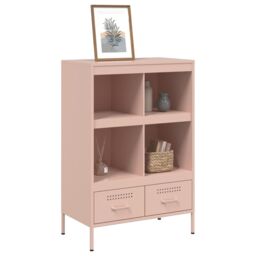 Berkfield Home Highboard Pink 68x39x101.5 cm Steel - thumbnail 4
