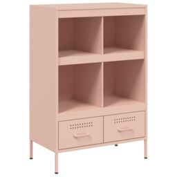 Berkfield Home Highboard Pink 68x39x101.5 cm Steel - thumbnail 2