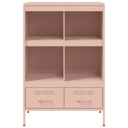 Berkfield Home Highboard Pink 68x39x101.5 cm Steel - thumbnail 6