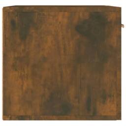 Berkfield Home Wall Cabinet Smoked Oak 60x36.5x35 cm Engineered Wood in Brown - thumbnail 6