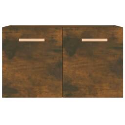 Berkfield Home Wall Cabinet Smoked Oak 60x36.5x35 cm Engineered Wood in Brown - thumbnail 5