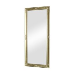 Melody Maison Large Ornate Gold Wall/Floor Mirror 76cm X 176cm in Metallic Gold - Size: 76 cm X 176 cm