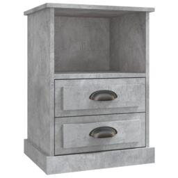 Berkfield Home Bedside Cabinets 2 pcs Concrete Grey 43x36x60 cm - Size: 43 x 36 x 60 cm - thumbnail 6