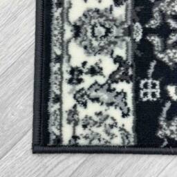 runrug Hallway Carpet Runner Rug - Soft & Comfy, 9mm - 'Traditional' in Dark Grey - Size: 60 cm x 420 cm - thumbnail 2