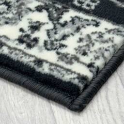 runrug Hallway Carpet Runner Rug - Soft & Comfy, 9mm - 'Traditional' in Dark Grey - Size: 60 cm x 420 cm - thumbnail 6